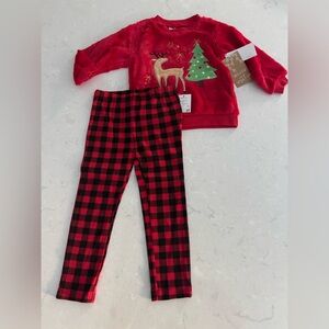Baby Essentials Girl’s Sherpa Reindeer Christmas Set